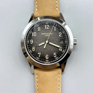 Patek Philippe Calatrava 5226G-001 904L Steel Leather Strap(1:1Super Clone)