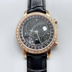 Patek Philippe 6104R Grand Complications Watch in Rose Gold – Diamonds Bezel(1:1Super Clone)