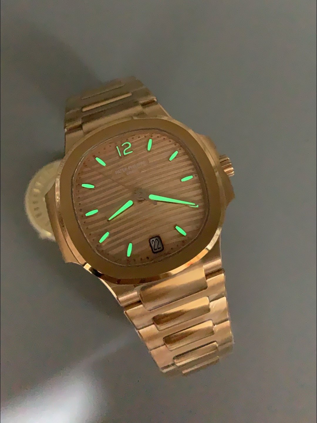 Patek Philippe Nautilus 7118/1200R-010 35MM Rose Gold(1:1 Super Clone) - Image 9
