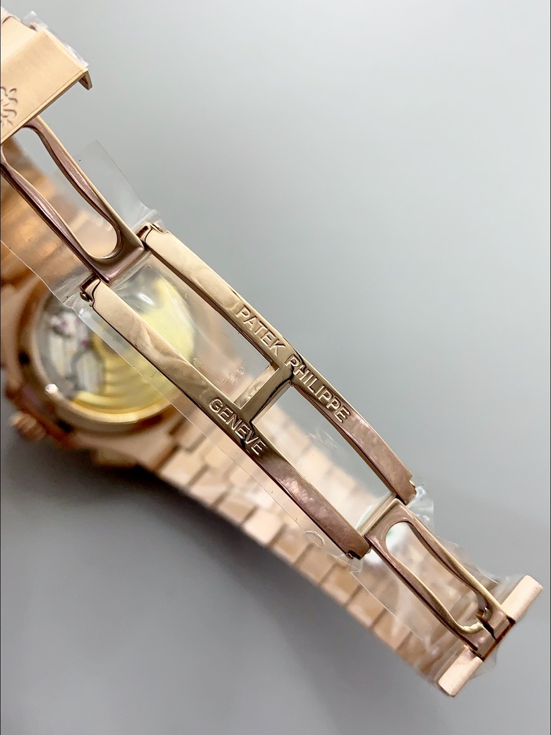 Patek Philippe Nautilus 5980/R Rose Gold 904L Steel Case in Black Dial (1:1Super Clone) - Image 7