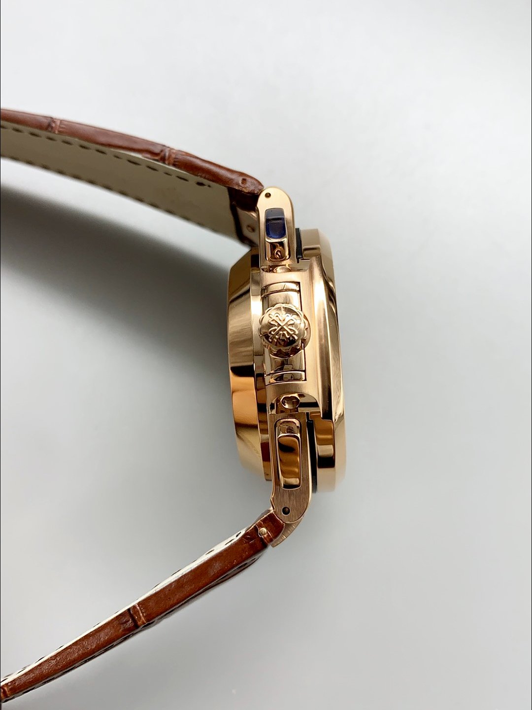 Patek Philippe Nautilus 5980/R Chronograph Rose Gold on 904L Steel Case in Brown Dial (1:1Super Clone) - Image 5