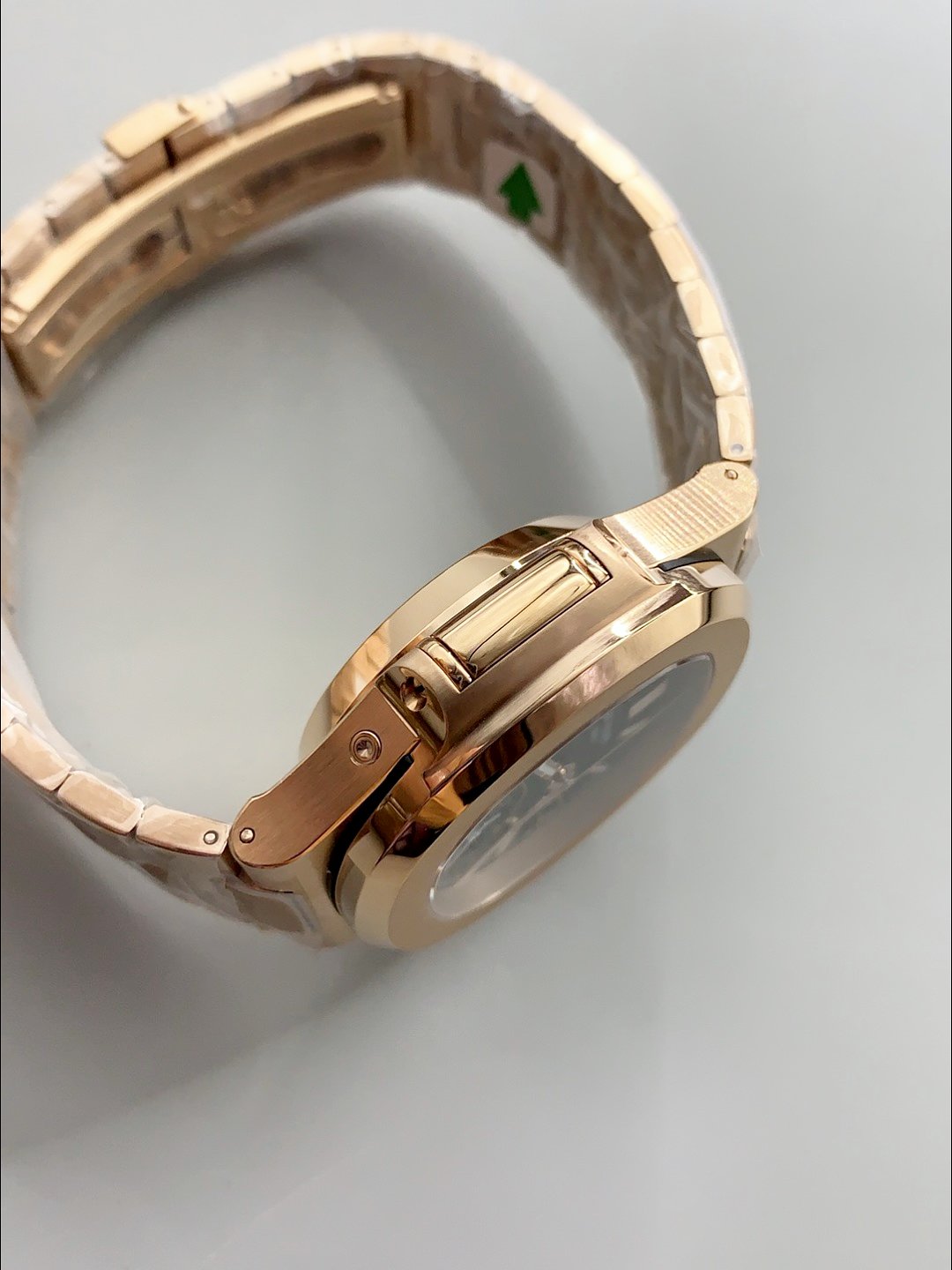 Patek Philippe Nautilus 5980/R Rose Gold 904L Steel Case in Black Dial (1:1Super Clone) - Image 6