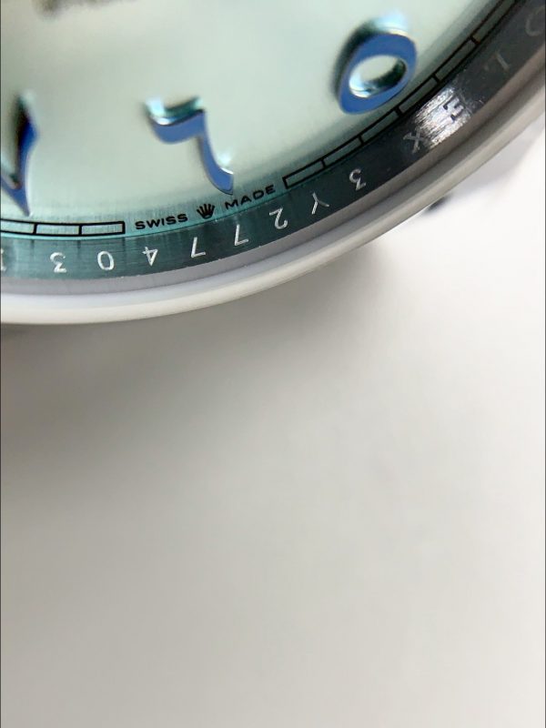 Rolex Day-Date Ice Blue Dial Middle Eastern Numerals Mechanical Watch(1;1Super Clone) - Image 4