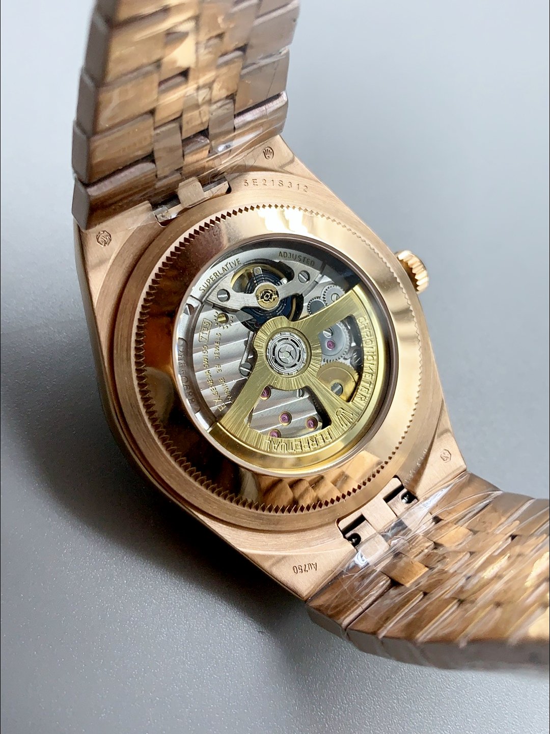 RoleRolex Land-Dweller 127335 Steel Honeycomb Rose Gold 40MM(1:1 Super Clone) - Image 5