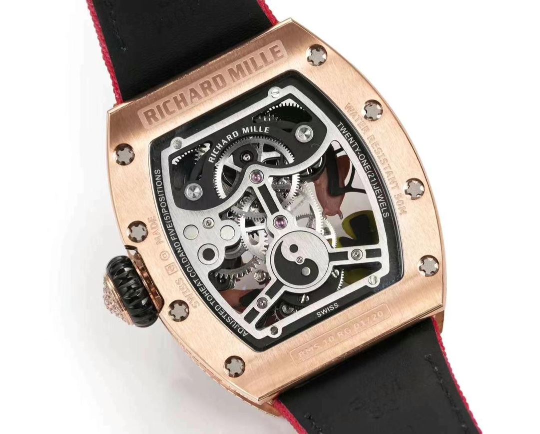 Replica RICHARD MILLE RM S10 Koi Tourbillon Watch with Rose Gold Case - Image 4