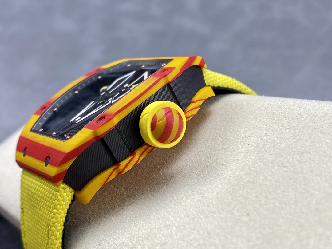 Replica Richard Mille RM27-03 Rafael Nadal Tourbillon Swiss Movement Carbon Fiber Watch - Image 6