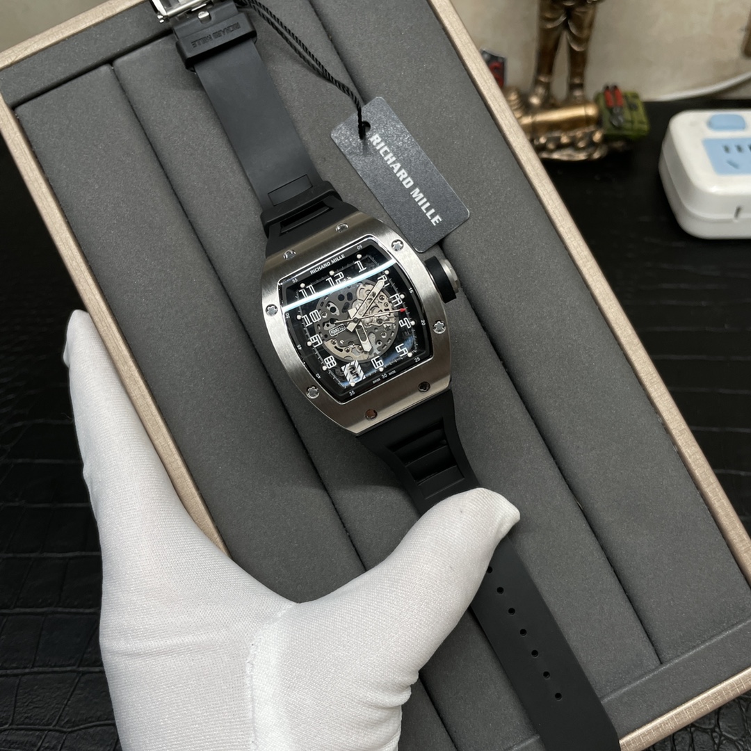 Swiss Richard Mille RM 010 Replica – Skeleton Dial Men’s Watch With Black Rubber Strap And Sapphire Crystal - Image 3