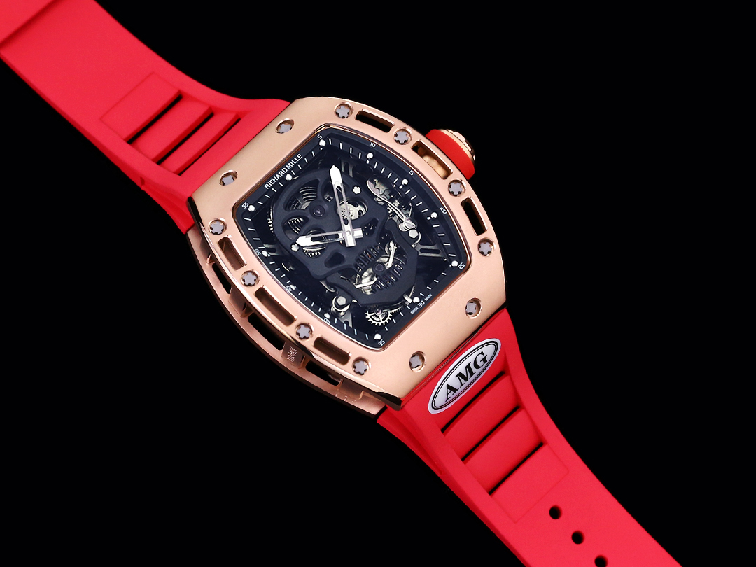 RM052 Skeleton Tourbillon Watch Replica – Bold Black Skull Design - Image 7