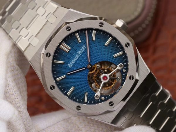 Audemars Piguet Royal Oak (TOURBILLON EXTRA-THIN) 1:1 Superclone(Blue tourbillon AP) - Image 3