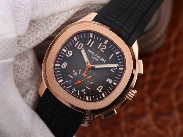 Patek Philippe Aquanaut 5164A -1:1 Superclone(Rose gold bezel Aquanaut 5164A) - Image 3