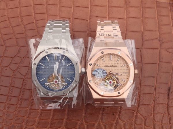 Audemars Piguet Royal Oak (TOURBILLON EXTRA-THIN) 1:1 Superclone(Blue tourbillon AP) - Image 11