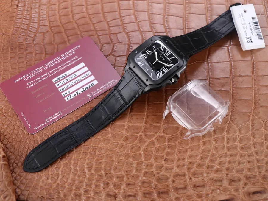 Cartier Santos DLC S38.5MM Diameter – 1:1 Superclone - Image 7
