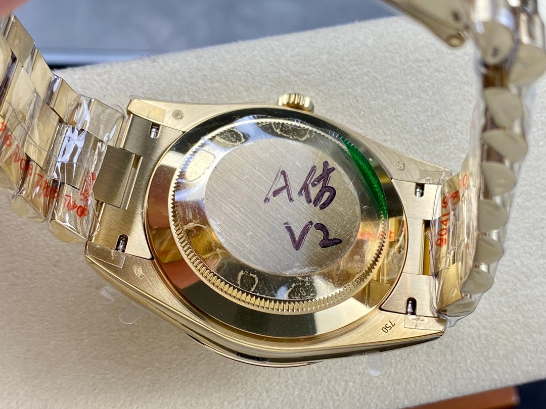 1:1 super clone Day Date Rolex Weekly Journal 18K Gold Plated counter weight - Image 9