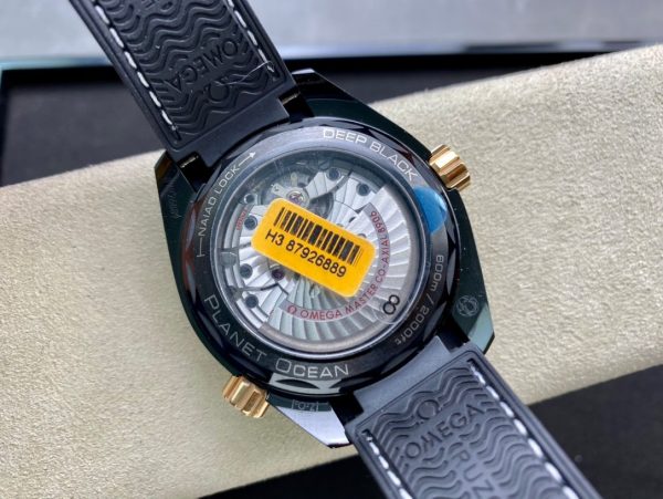 Omega Chieftain Series Black Ceramic Ocean Universe 600 meters (Deep Sea Black) - Image 8