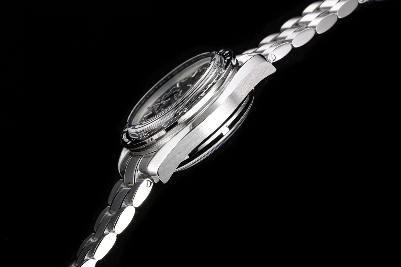 1:1 super clone Omega Super Series Moonphase (black OMEGA) - Image 7
