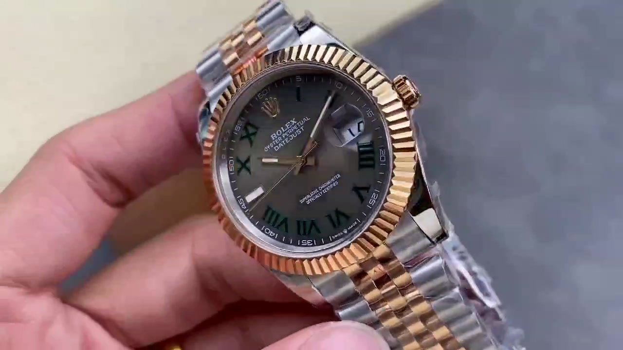 1:1 super clone Datejust 36MM & 41 MM Wimbledon: Ref. 126334 - Image 10