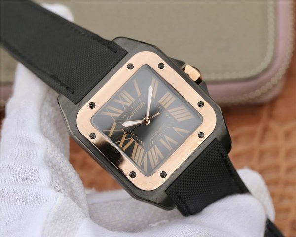 Cartier Santos 100 Pink Gold – 1:1 Superclone - Image 3