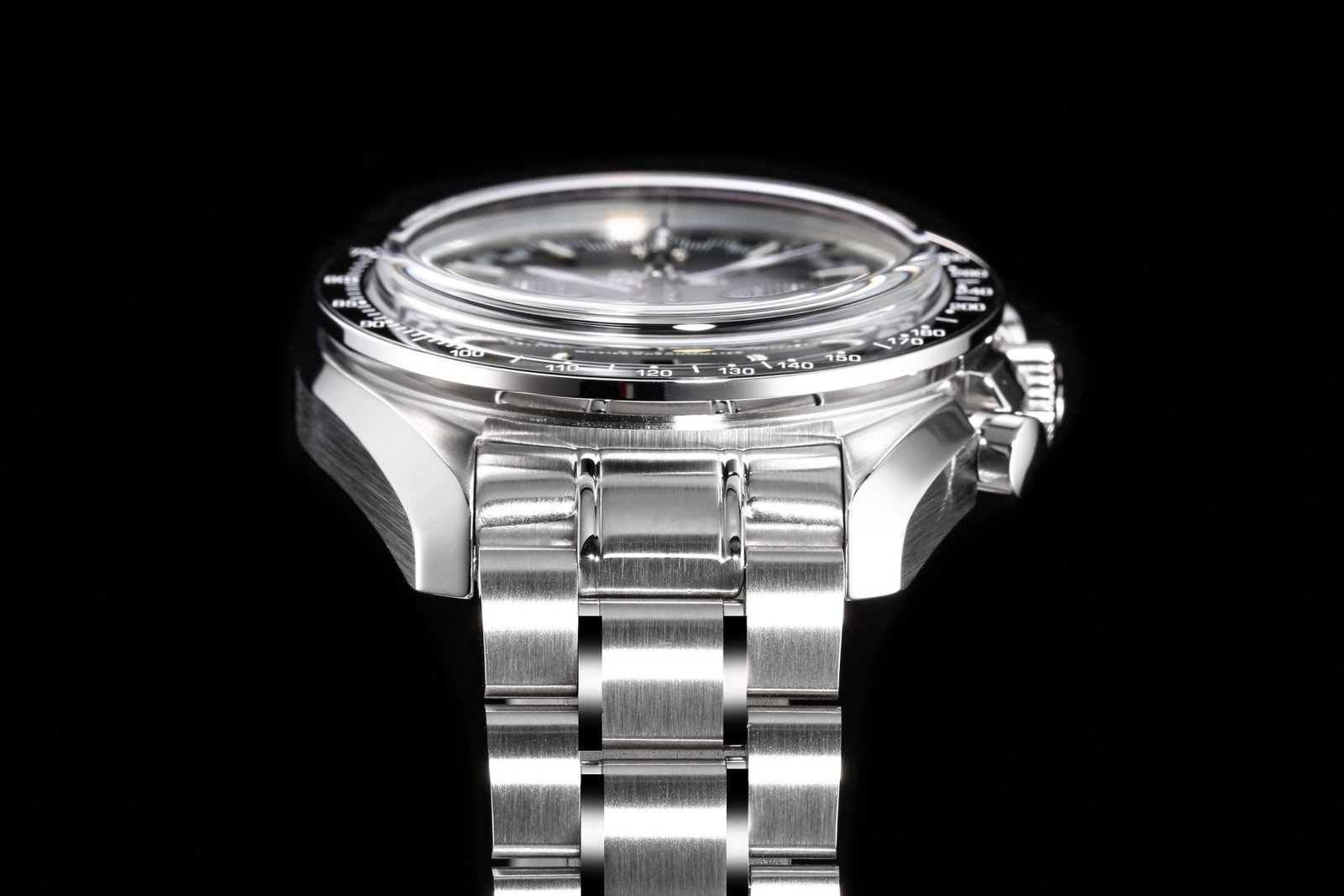 1:1 super clone Omega Super Series Moonphase (black OMEGA) - Image 8