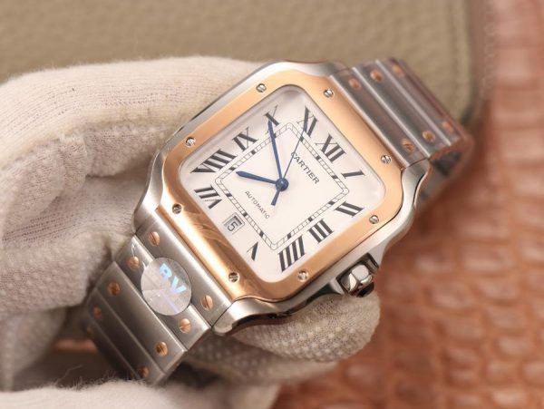 C@rtier Santos De C@rtier 40MM Two Tone – 1:1 Superclone(Two Tone Santos) - Image 4