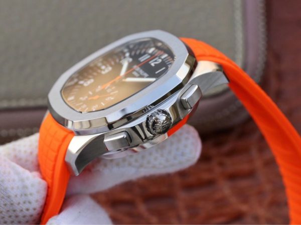 1:1 Superclone-Patek Philippe (Aquanaut 5164A orange strap) - Image 5