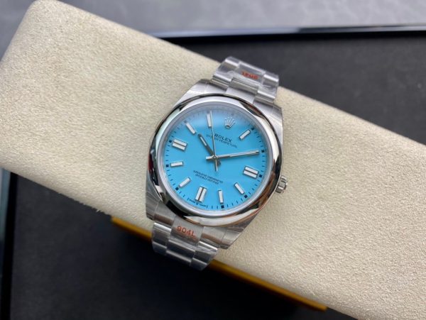 1:1 Superclone-Rolex Oyster Perpetual 41 Ref: 124300(Tiffany Blue dial oyester) - Image 4