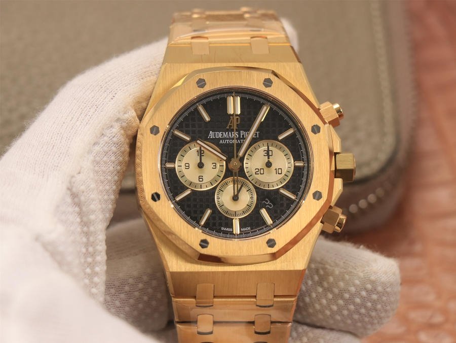 Audemars Piguet Royal Oak Chronograph 18K Gold on 904L Steel – 1:1 Sup