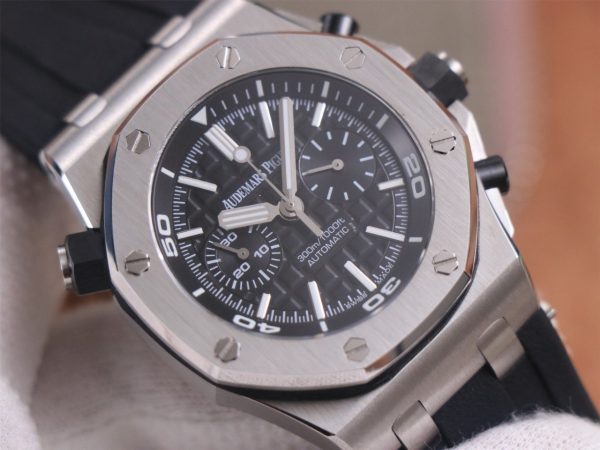 Audemars Piguet  26703ST.OOO. 1:1 SUPERCLONE( Black Diver Chronograph AP) - Image 3