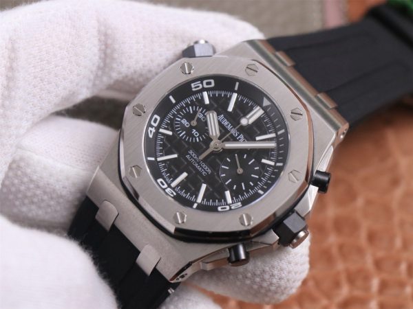 Audemars Piguet  26703ST.OOO. 1:1 SUPERCLONE( Black Diver Chronograph AP) - Image 2