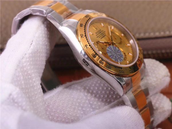 ROLEX OYSTER COSMOGRAPH SWISS TWO TONE GOLD WATCH - Image 5