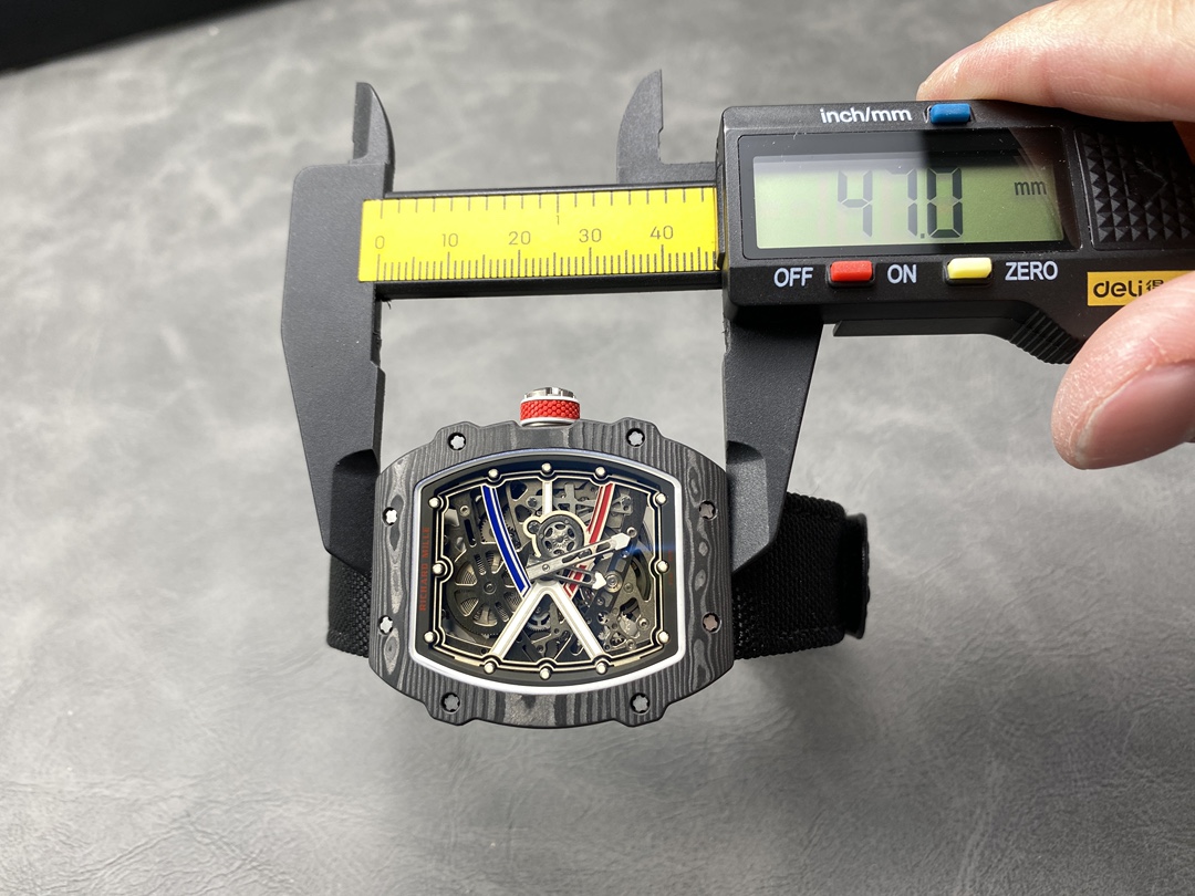 Best Richard Mille RM67-02 V4 47mm Replica Watch with Skeleton Dial – AAA Quality - Image 10
