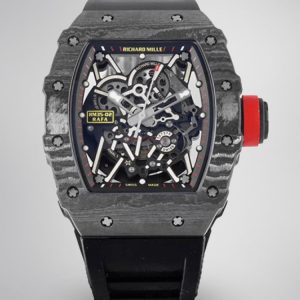 Best Richard Mille RM35-02 Carbon Fiber Skeleton Dial Swiss Replica Watch