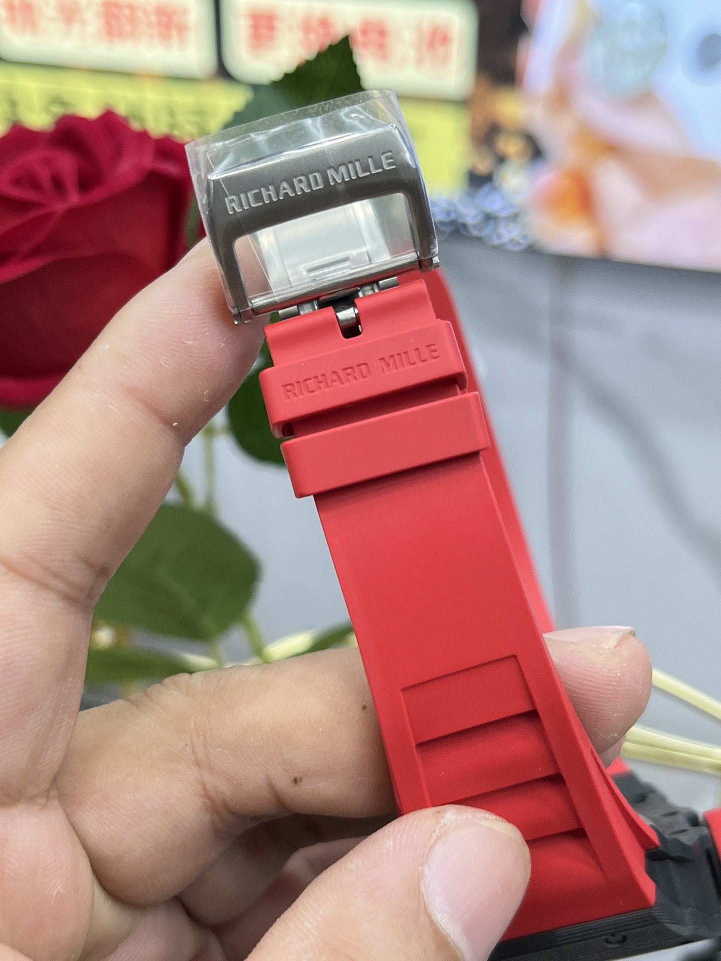 Replica Richard Mille RM35-02 Red Rubber Strap Swiss Movement Sports Watch - Image 3