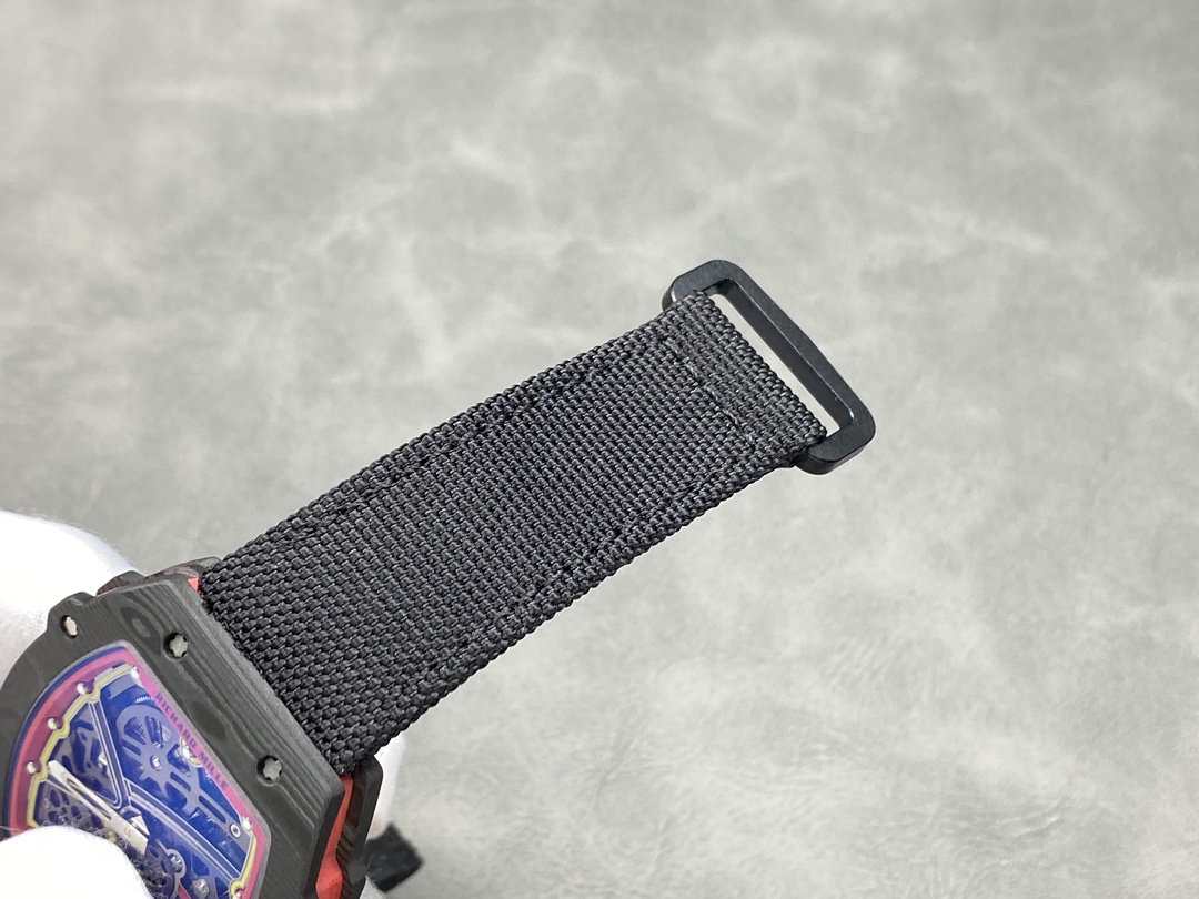 Best Replica Richard Mille RM67-02 Super Clone 47mm Skeleton Dial Carbon Fiber Watch - Image 10
