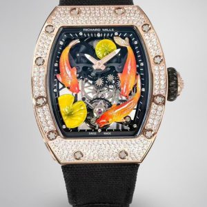 Replica Richard Mille RM S10 Koi Tourbillon Watch – Rose Gold & Diamond