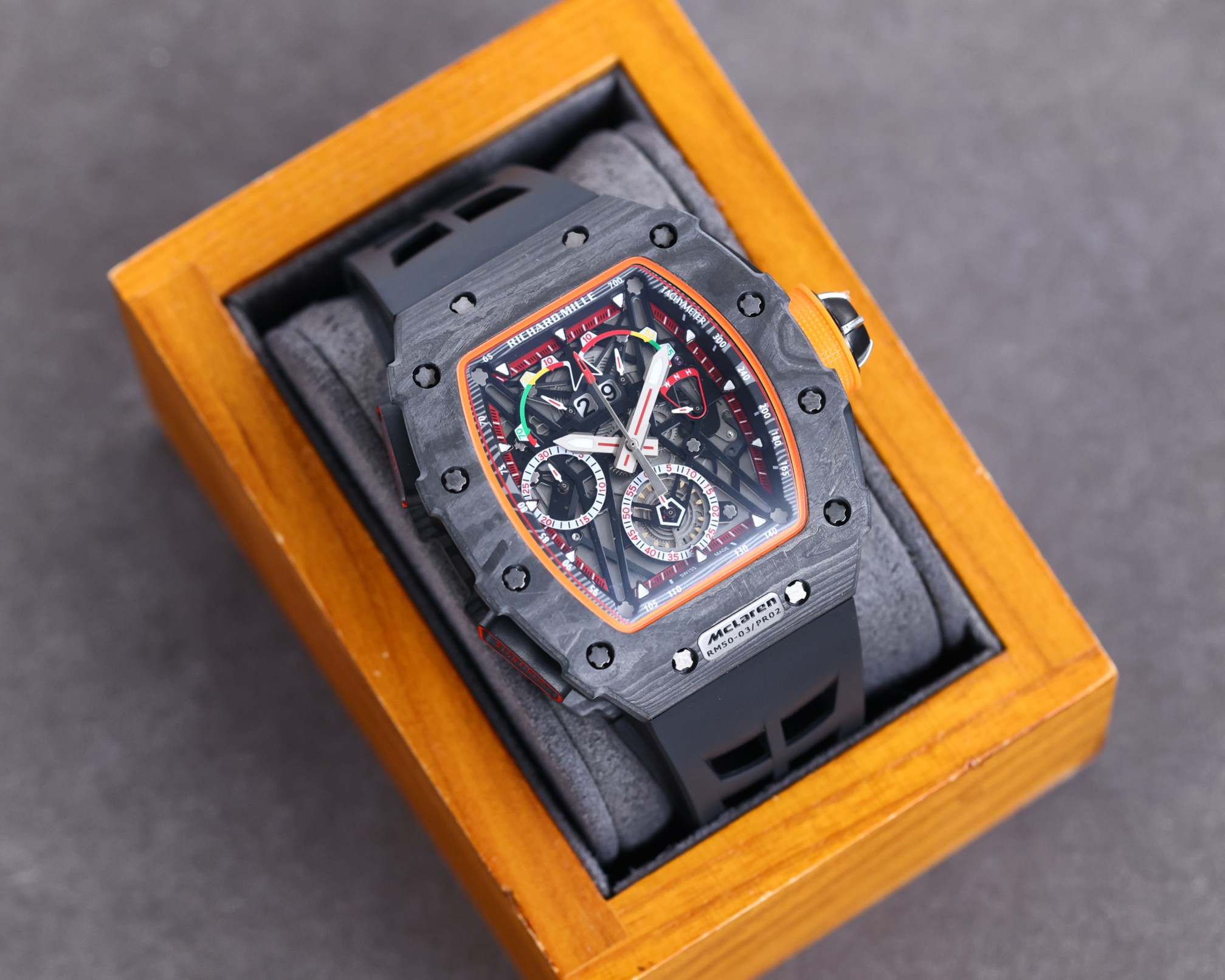 Super Clone Richard Mille RM50-03 McLaren F1 Tourbillon Men’s Watch Replica - Image 6