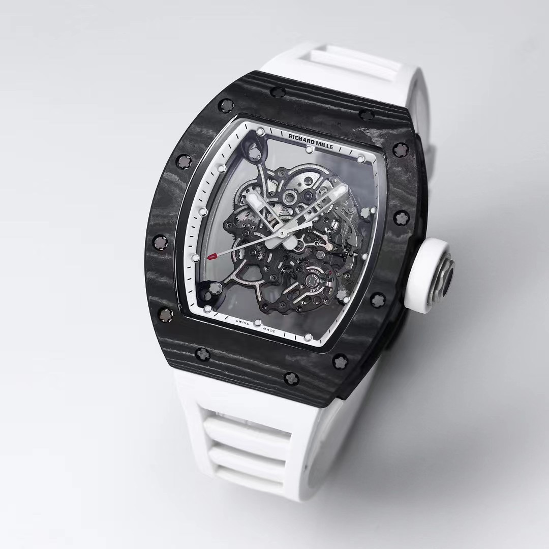 Replica Richard Mille RM055 NTPT Carbon Watch – Swiss Skeleton Dial - Image 4