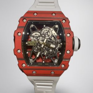 Swiss Richard Mille RM 35-01 Replica Rafael Nadal Red Case Watch – Carbon Fiber Case, Luxury Sport Design