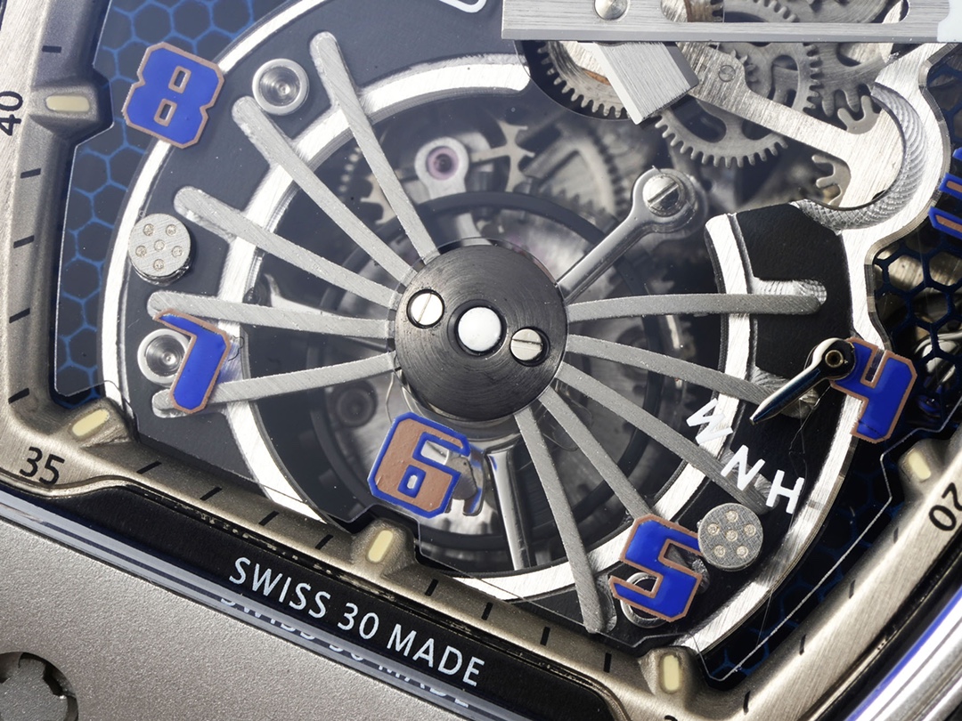 Swiss Richard Mille RM 21-01 Replica Tourbillon Aerodyne Carbon Tpt Watch For Men – High-End Skeleton Dial - Image 6