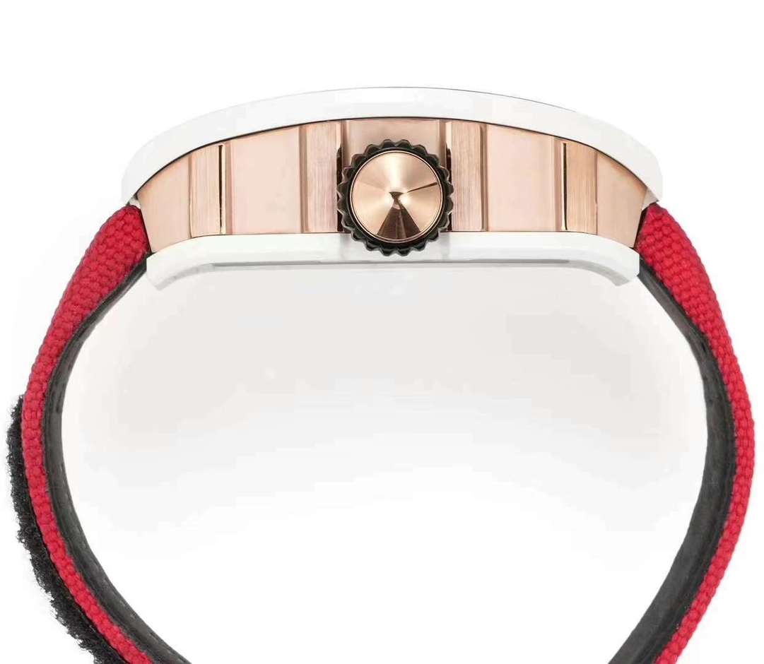 Best Replica Richard Mille RM S10 Koi Tourbillon Watch – Red Strap - Image 4