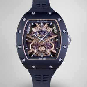 Best Swiss RM47 Black Samurai Tourbillon Replica Watch