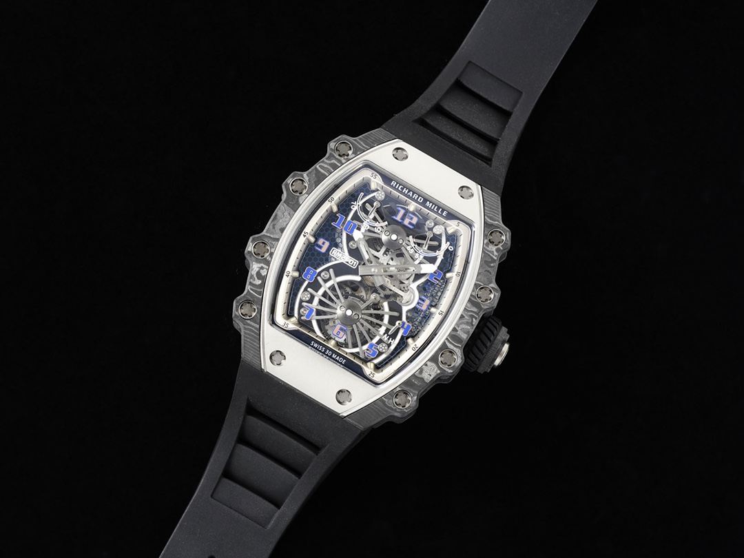 Swiss Richard Mille RM 21-01 Replica Tourbillon Aerodyne Carbon Tpt Watch For Men – High-End Skeleton Dial - Image 3