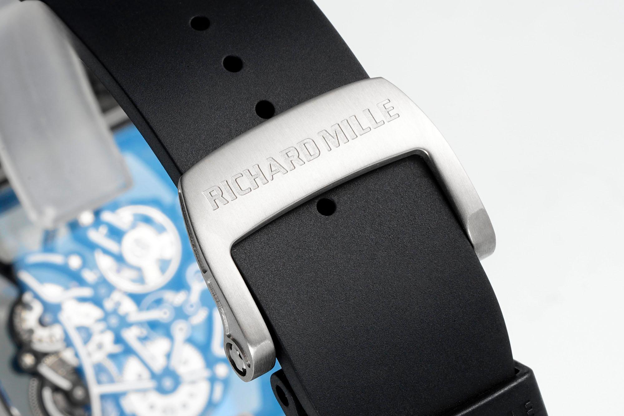 Richard Mille RM055 Skeleton Watch with Black Rubber Strap – Super Clone - Image 10