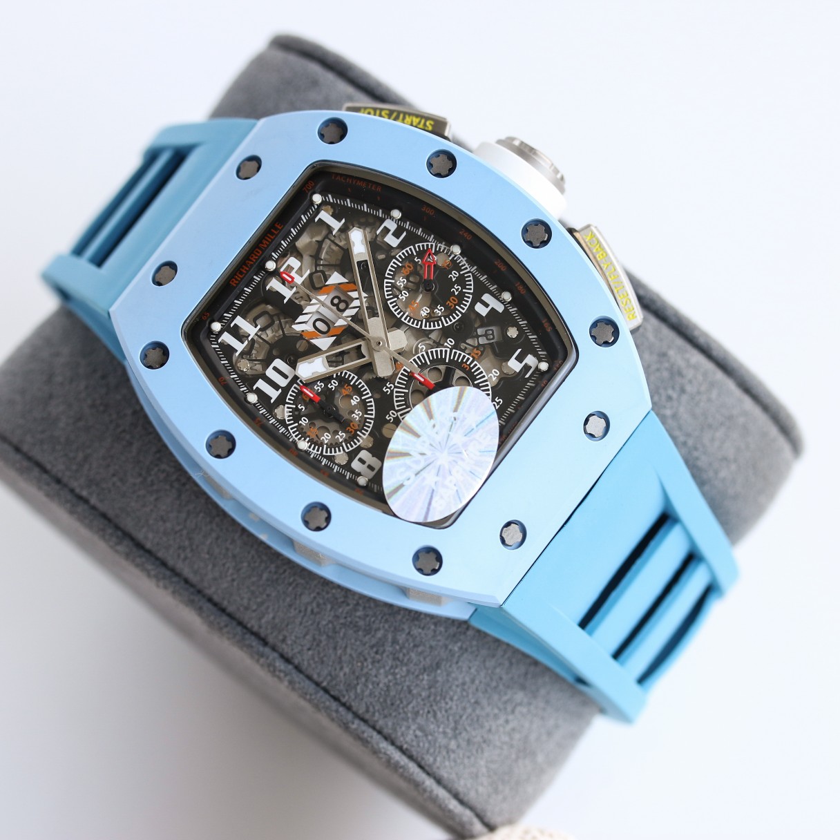 Best Richard Mille RM11-03 Carbon Fiber Chronograph Replica Black Dial Watch - Image 4
