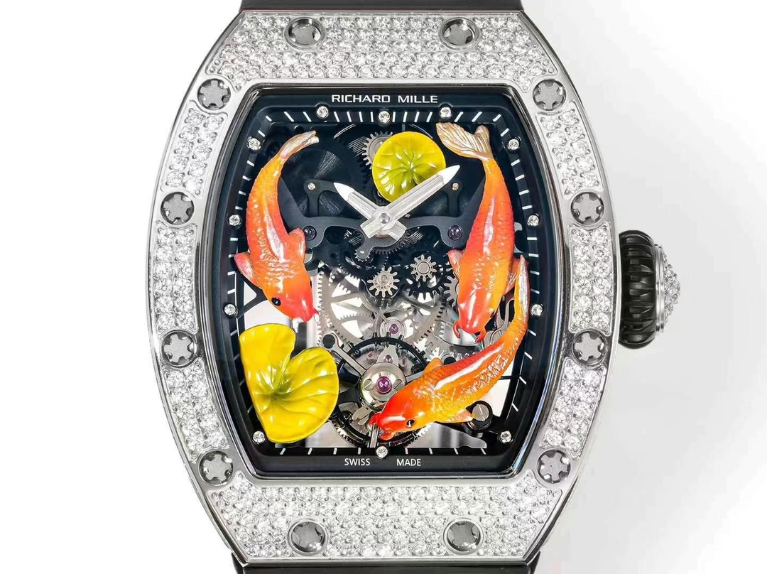 Richard Mille RM S10 Koi Tourbillon Replica Swiss Watch with Diamonds – AAA Quality - Image 2