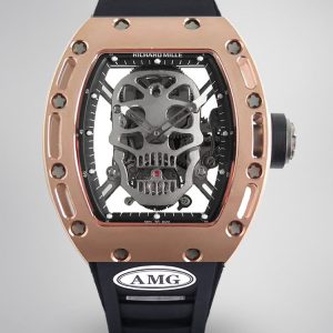RM052 Skeleton Tourbillon Replica Watch – Rose Gold Case
