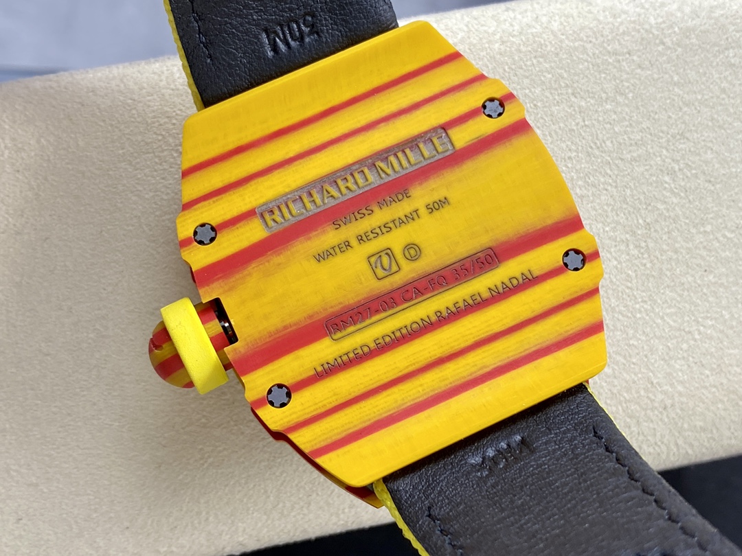 Replica Richard Mille RM27-03 Rafael Nadal Tourbillon Swiss Movement Carbon Fiber Watch - Image 8
