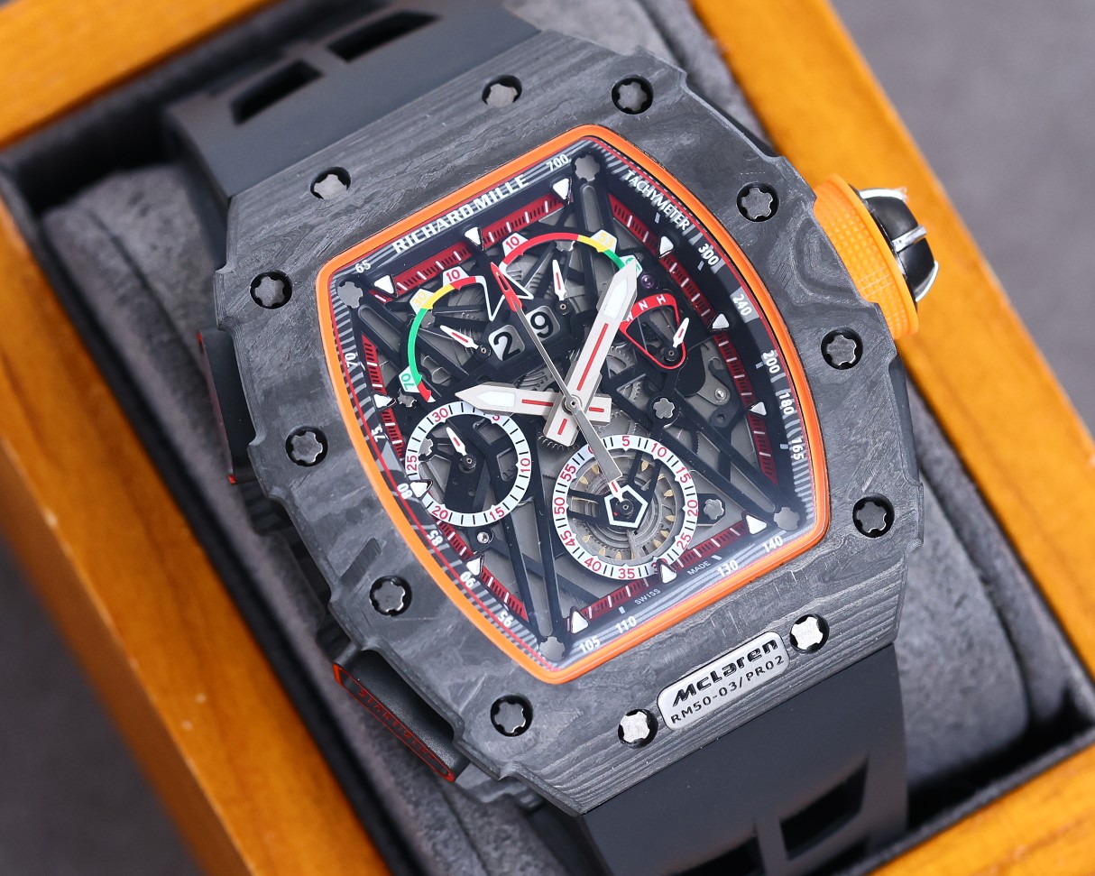 Super Clone Richard Mille RM50-03 McLaren F1 Tourbillon Men’s Watch Replica - Image 4
