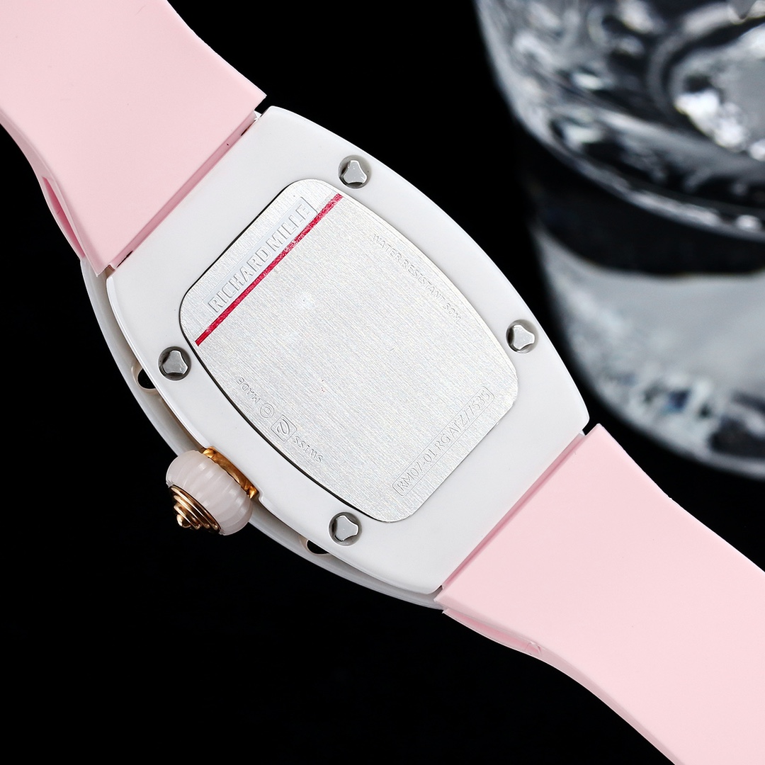 Swiss Replica Richard Mille RM 07-01 Bonbon Collection Pink Marshmallow – Diamond Ceramic Case, Ladies Luxury Watch - Image 8