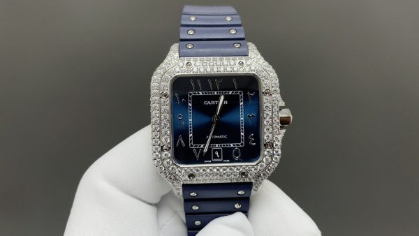 1:1 Super Clone Cartier Santos Middle East Full Diamond