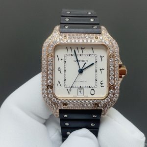 1:1 Super Clone Cartier Santos Middle East Full Diamond